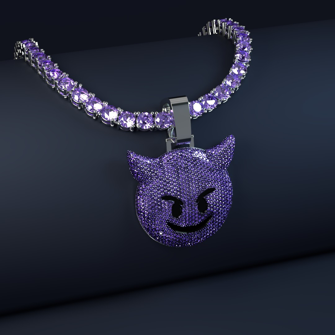 Colgante Emoji Diablo